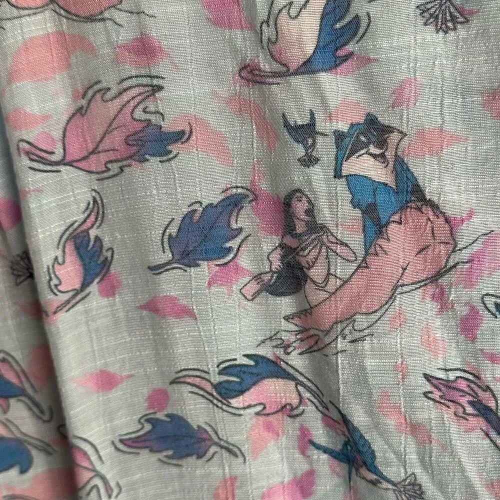 Disney Women’s Blue & Purple Pocahontas Colors Of The Wind Open Front Kimono - Picture 6 of 7